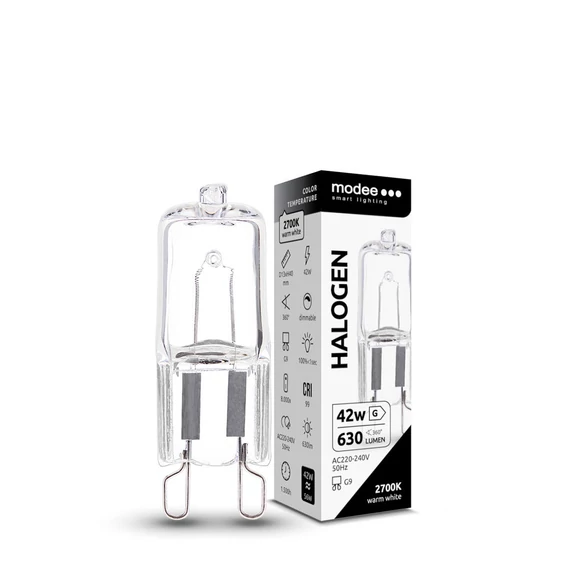 Modee, ML-HG942W, Smart Lighting ECO Halogén Izzó G9 42W (630 lumen)