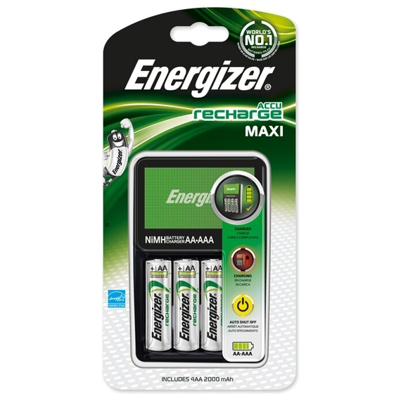 Energizer Maxi akkumulátor töltő 4 x R6/AA 2000 mAh akkumulátor