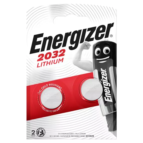 Energizer lítium gombelem CR2032  2 db