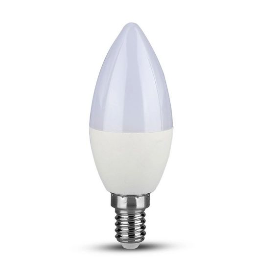 V-tac led lámpa izzó gyertya E14 7W Ssmsung chip meleg fehér