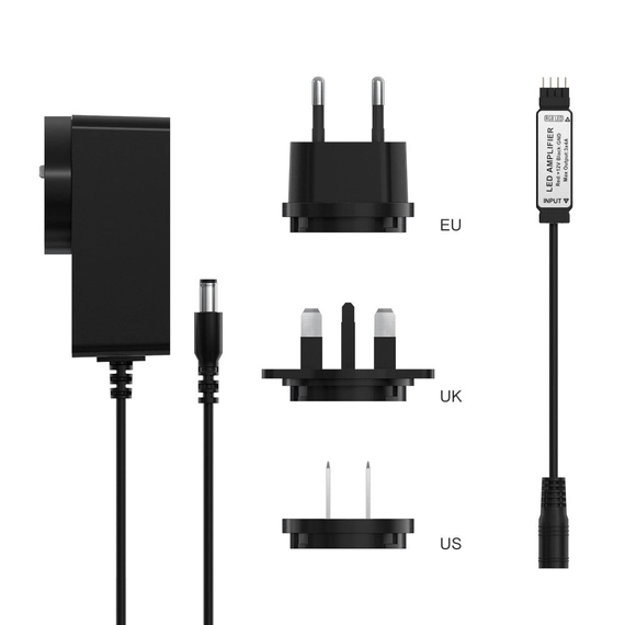 Sonoff KZ1202000 LED szalag jelerősítő adapter fekete (M0802050008)
