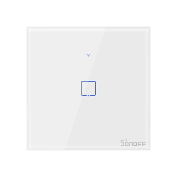 Sonoff T1EU1C-TX 1 csatornás érintős WiFi+RF okos villanykapcsoló fehér 