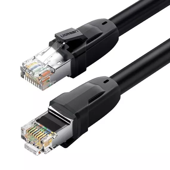 Ugreen Ethernet RJ45 hálózati kábel Cat.8 S  FTP 1 m fekete 
