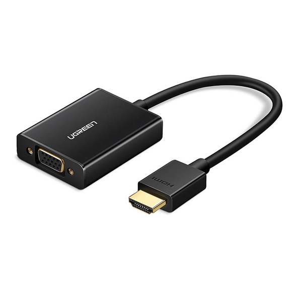 Ugreen MM102 HDMI-VGA adapter fekete