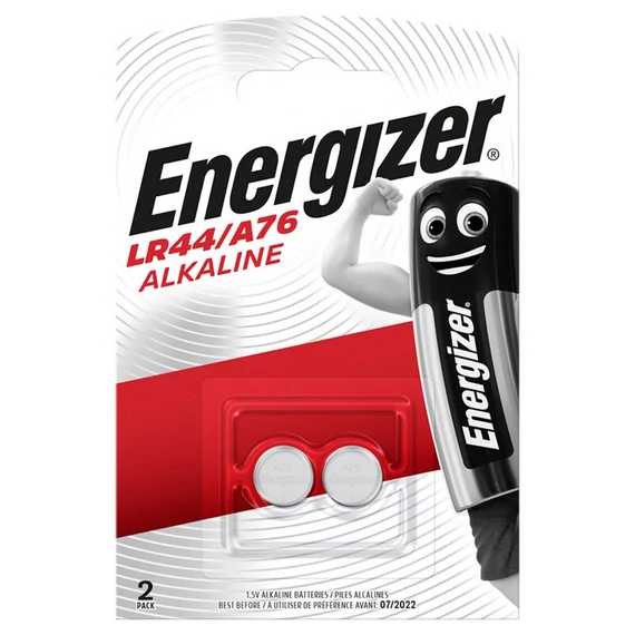 Energizer G13 LR44 A76 mini alkáli gombelem 2 db