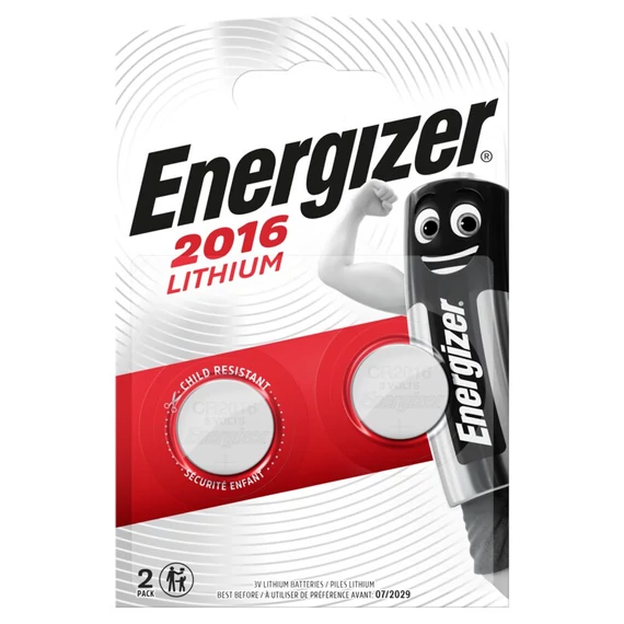 Energizer CR2016 lítium gombelem 2 db