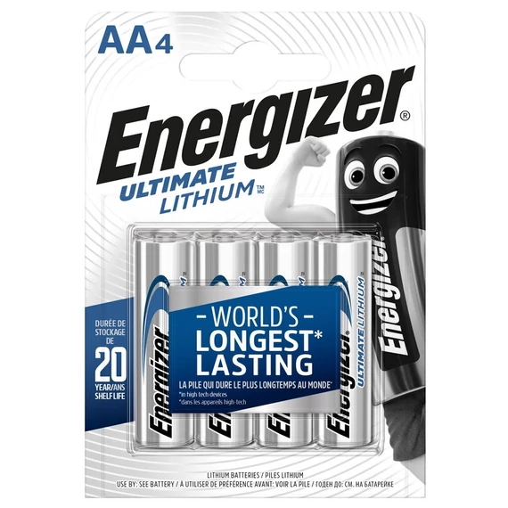 Energizer L91 Ultimate lítium ceruza elem AA LR6 4 db