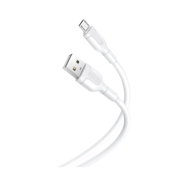 XO  micro USB töltőkábel adatkábel 1 m 2,1A fehér