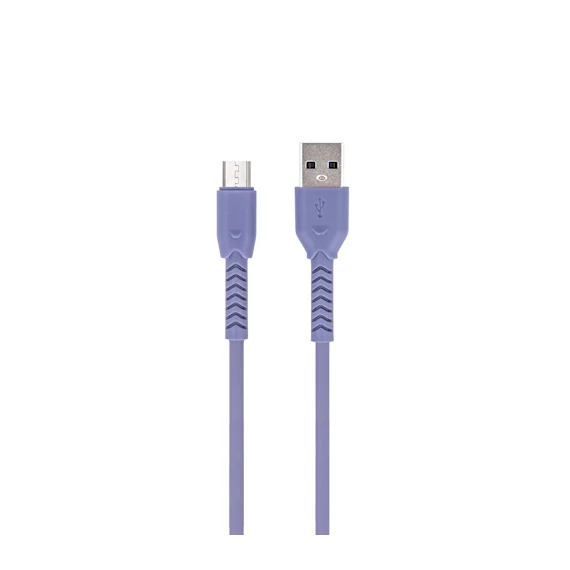 Maxlife  micro USB töltőkábel adatkábel 1 m 3A lila
