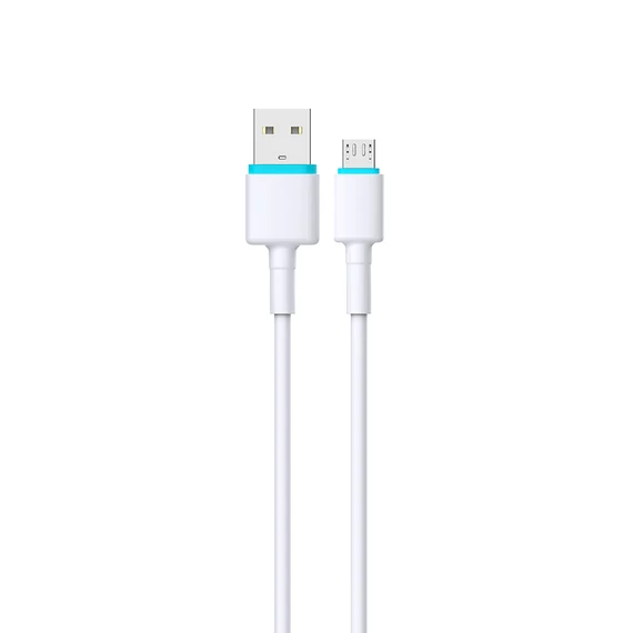 BWOO micro USB töltőkábel adatkábel 1 m 3A fehér