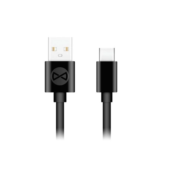 Forever USB-C kábel 1 m 3A fekete