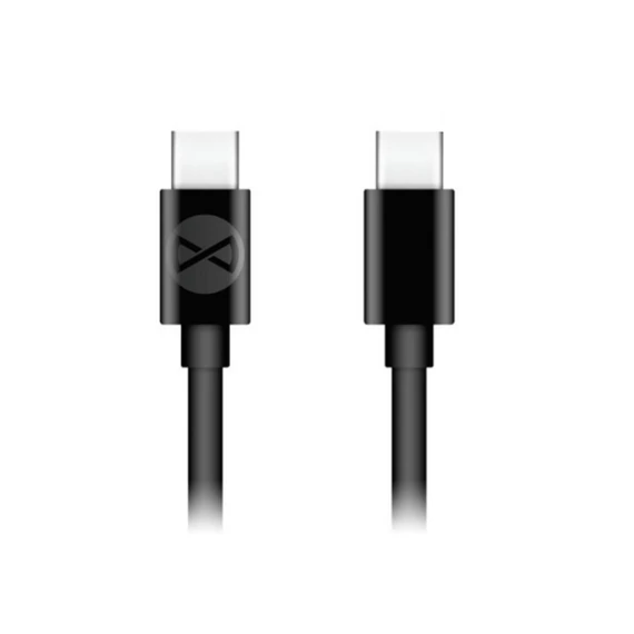 Forever USB-C USB-C töltőkábel adatkábel 1 m 3A fekete
