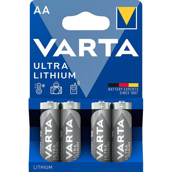 Varta Ultra L91 R6 AA lítium ceruza elem 4 db
