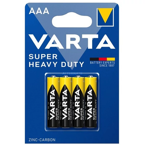 Varta Super Heavy Duty mikro elem AAA R03 4 db
