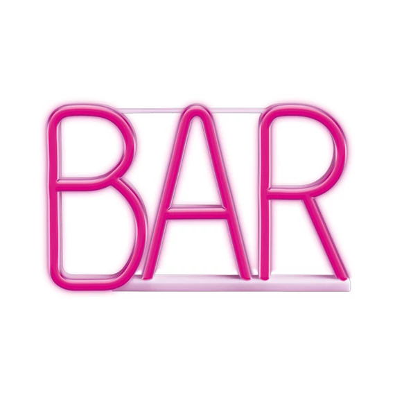 Neon led dekorációs lámpa bár rózsaszín