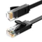 Ugreen Ethernet RJ45 lapos hálózati kábel Cat.6 UTP 2 m fekete