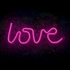 Kép 5/7 - Neon led LOVE dekorációs lámpa rózsaszín