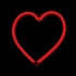 Kép 3/7 - Neon led dekorációs lámpa szív piros