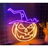 Kép 2/4 - Halloweeni neon led töklámpás dekorációs lámpa 