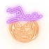 Kép 4/4 - Halloweeni neon led töklámpás dekorációs lámpa 