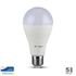 Kép 1/4 - V-tac led lámpa izzó E27 A58 9W Samsung chip hideg fehér