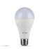 Kép 1/5 - V-TAC LED lámpa izzó  E27 A65 17W Samsung chip meleg fehér