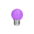 Kép 1/4 - LED dekor izzó lámpa E27 G45 2W 230v lila 5 db 