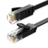 Kép 1/2 - Ugreen Ethernet RJ45 lapos hálózati kábel Cat.6 UTP 2 m fekete 