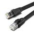 Kép 1/4 - Ugreen Ethernet lapos hálózati kábel fém csatlakozókkal RJ45  Cat.8  U  FTP  2 m fekete 