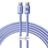 Kép 1/8 - Baseus USB-C USB-C töltőkábel adatkábel 1.2m lila