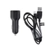 Kép 1/3 - Maxlife autós töltő USB 2.1A micro USB kábel fekete