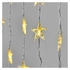 Kép 1/7 - LED karácsonyi fényfüggöny – csillagok, 120x90 cm, beltéri, meleg fehér, időzítő