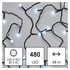 Kép 4/9 - LED fényfüzér, cseresznye – golyók, 48 m, kültéri és beltéri, hideg fehér, időzítős