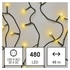 Kép 6/9 - LED  fényfüzér, cseresznye – golyók, 48 m, kültéri és beltéri, meleg fehér, időzítős