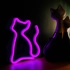 Kép 3/3 - Neon led dekorációs lámpa cica pink
