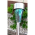 Kép 3/4 - Entac kerti napelemes szolár lámpa 40 cm rozsdamentes acél mozaik üveg leszúrható 1 LED RGB