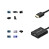 Kép 3/5 - Ugreen MM102 HDMI-VGA adapter fekete