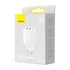 Kép 3/8 - Baseus Speed ​​Mini USB-C PD hálózati gyorstöltő fej QC 3.0 3A 30W fehér