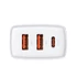 Kép 4/8 - Baseus Speed ​​Mini USB-C PD hálózati gyorstöltő fej QC 3.0 3A 30W fehér