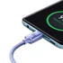 Kép 6/8 - Baseus USB-C USB-C töltőkábel adatkábel 1.2m lila