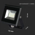 Kép 3/8 - V-TAC 10W Led reflektor SMD e-sorozat fekete természetes fehér