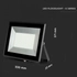 Kép 8/8 - V-tac 100W Led reflektor SMD e-sorozat fekete hideg fehér