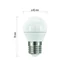 Kép 4/5 - Emos Classic led izzó kisgömb E27 5W 470lm hideg fehér