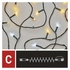 Kép 4/10 - Standard LED sorolható karácsonyi füzér, 10 m, kültéri, meleg/hideg fehér