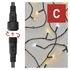 Kép 2/11 - Standard LED sorolható karácsonyi füzér, villogó, 10 m, kültéri, meleg/hideg fehér
