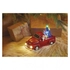 Kép 5/6 - LED dekoráció – Télapó autóban karácsonyfákkal, 10 cm, 3x AA, beltéri, többszínű