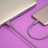 Kép 4/5 - Maxlife  micro USB töltőkábel adatkábel 1 m 3A lila
