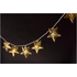 Kép 2/2 - Entac karácsonyi elemes fényfüzér fém arany csillag 1,65m 