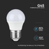 Kép 2/5 - V-tac led lámpa izzó kisgömb E27 G45 5.5W Samsung chip meleg fehér