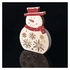 Kép 5/8 - LED karácsonyi hóember, fa, 30 cm, 2x AA, beltéri, meleg fehér, időzítő